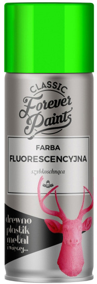 Forever paints Farba fluorescencyjna szybkoschnąca Forever Paints 400 ml zielona