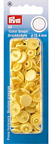 Prym 393112 NF druckkn Color Snaps około 12,4 MM banan KTE 30 ST