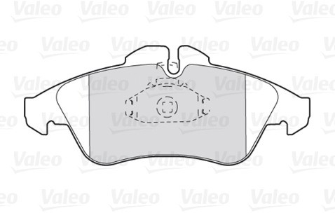 VALEO Zestaw klocków hamulcowych, hamulce tarczowe 301044
