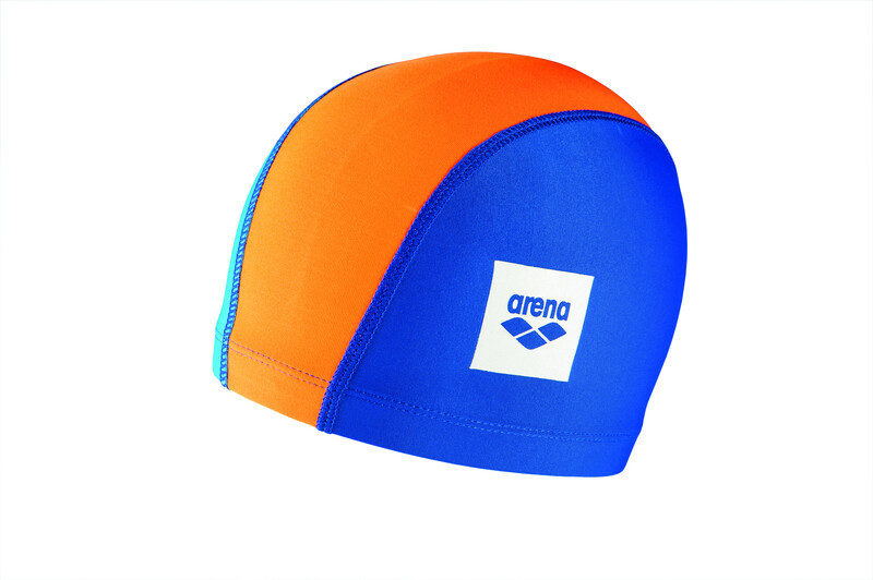 Arena Unix II Czapka Dzieci, blue/orange/lightblue 2021 Czepki pływackie 2384-101-0