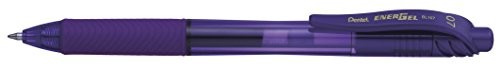Pentel EnerGel BL107 automatyczny długopis żelowy, grubość kreski pisania: 0,35 mm, 12 sztuk, fioletowy BL107-VX