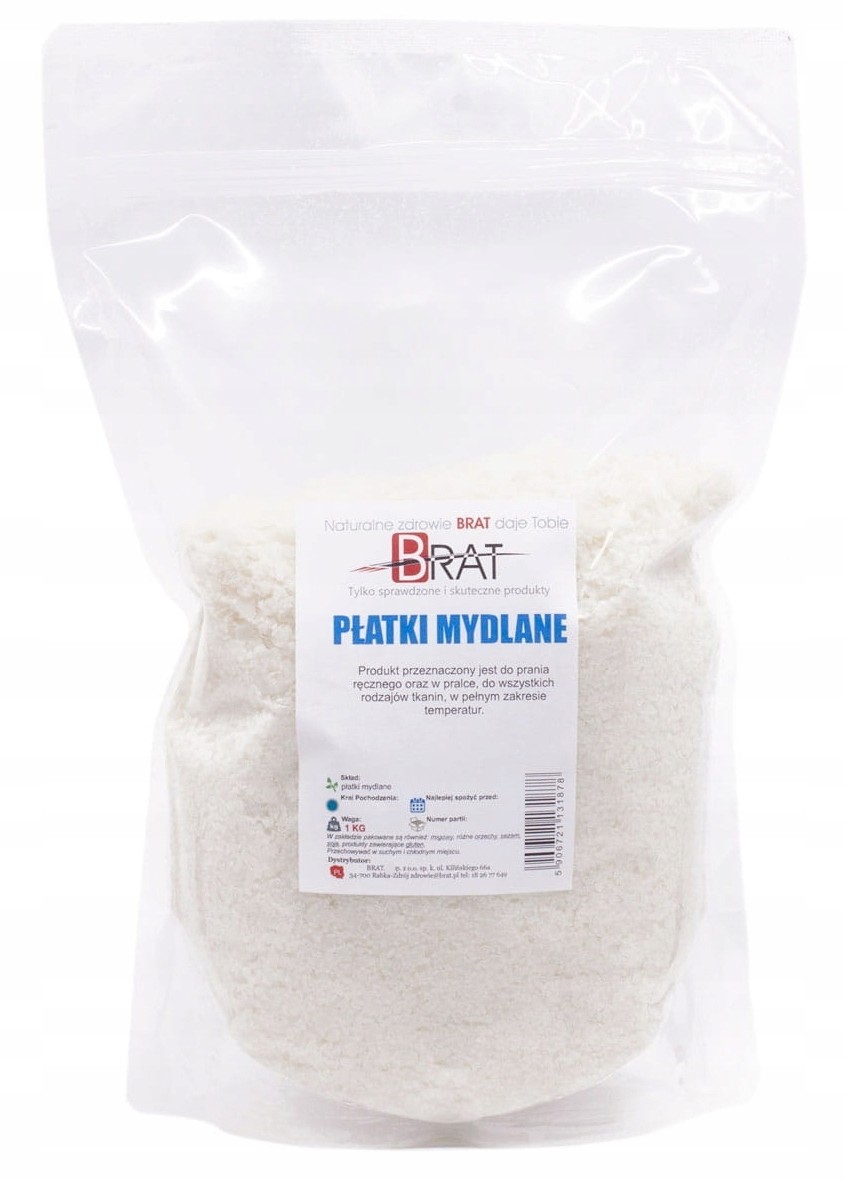 Płatki Mydlane 1kg Hipoalergiczne mydło w proszku