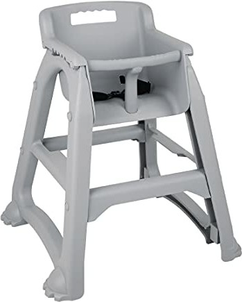 Bolero Bolero DA693 PP krzesło dziecięce z możliwością układania w stos, szare DA693