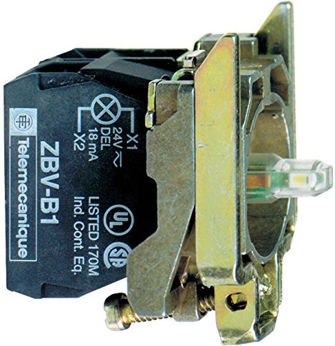 Schneider Electric zb4bw0g55 ciała 110  120 V, blok z korpus ze światłem Pomarańczowy/poprawy jakości obroża z podświetleniem LED Integral 110.120 V  + 1 No 1 NC ZB4BW0G55