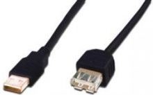 Ansmann Kabel USB USB 2.0 wtyk USB gniazdo 5m czarny AK-300201-050-S AK-300201-050-S