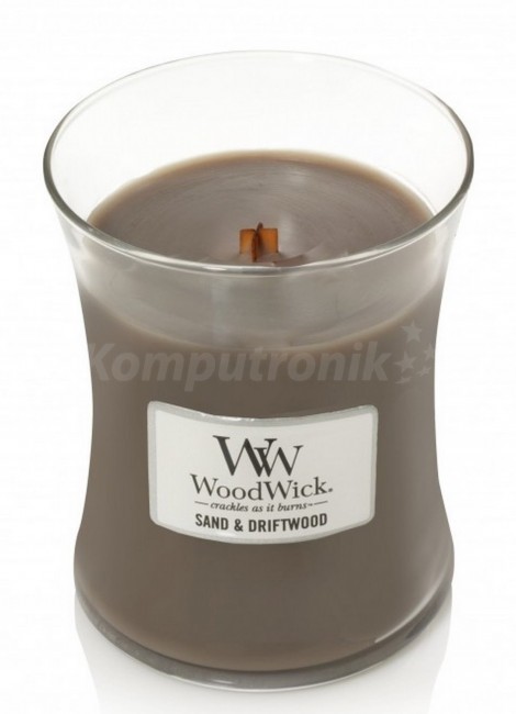 WoodWick Sand & Driftwood Świeca średnia 0,65 kg
