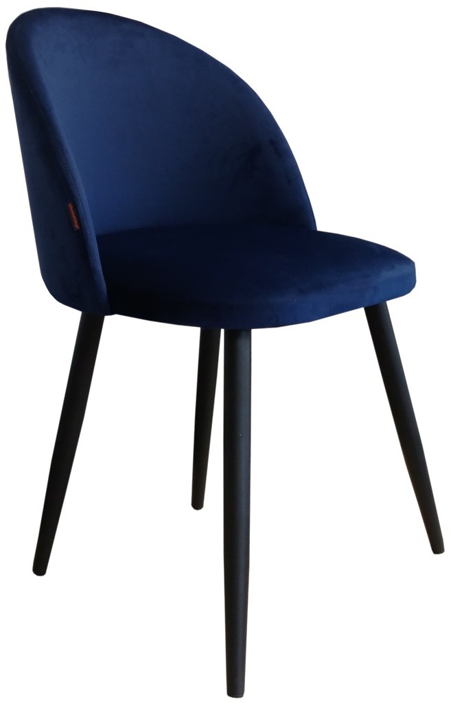 Atos Krzesło CLAUDINE 1 VELVET granatowe w stylu glamour COLIN-MG16