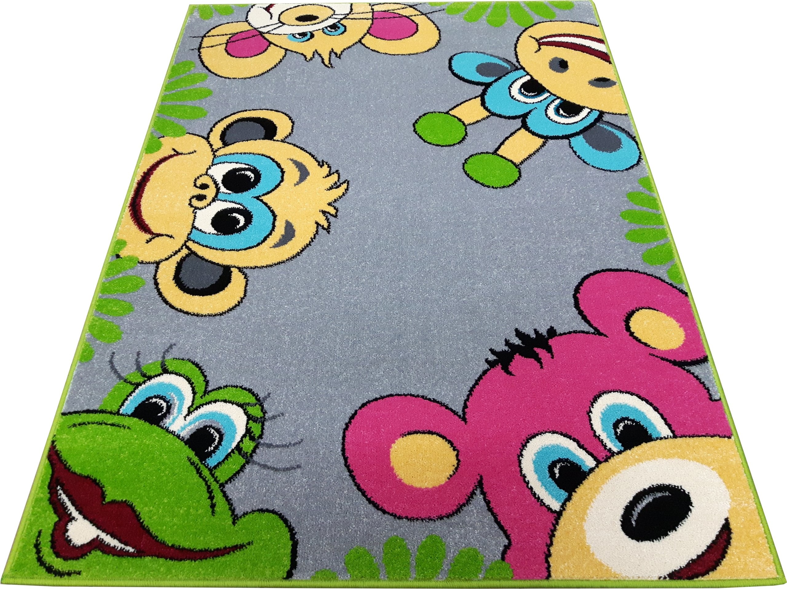Dywan Funky Top 160x220TIG grafit małpka szary miś