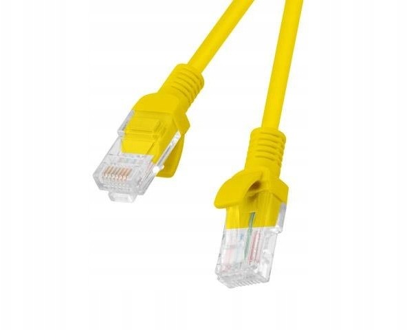 LANBERG Patchcord Utp kat.6 0,25m żółty