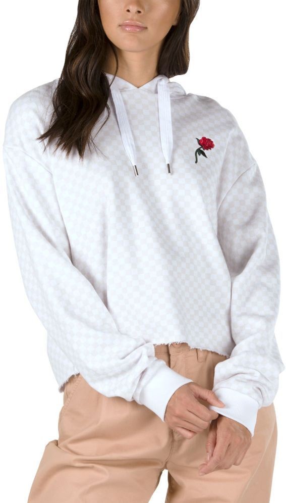 Vans bluza damska CHECK HOODIE Leila Hurst) White Checker