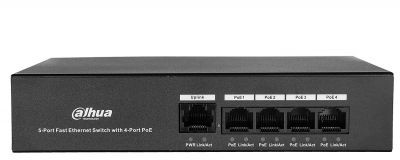 DAHUA Switch sieciowy PoE DH-PFS3005-4ET-36 CZAT NA ŻYWO / POLSKA DYSTRYBUCJA DH-PFS3005-4ET-36