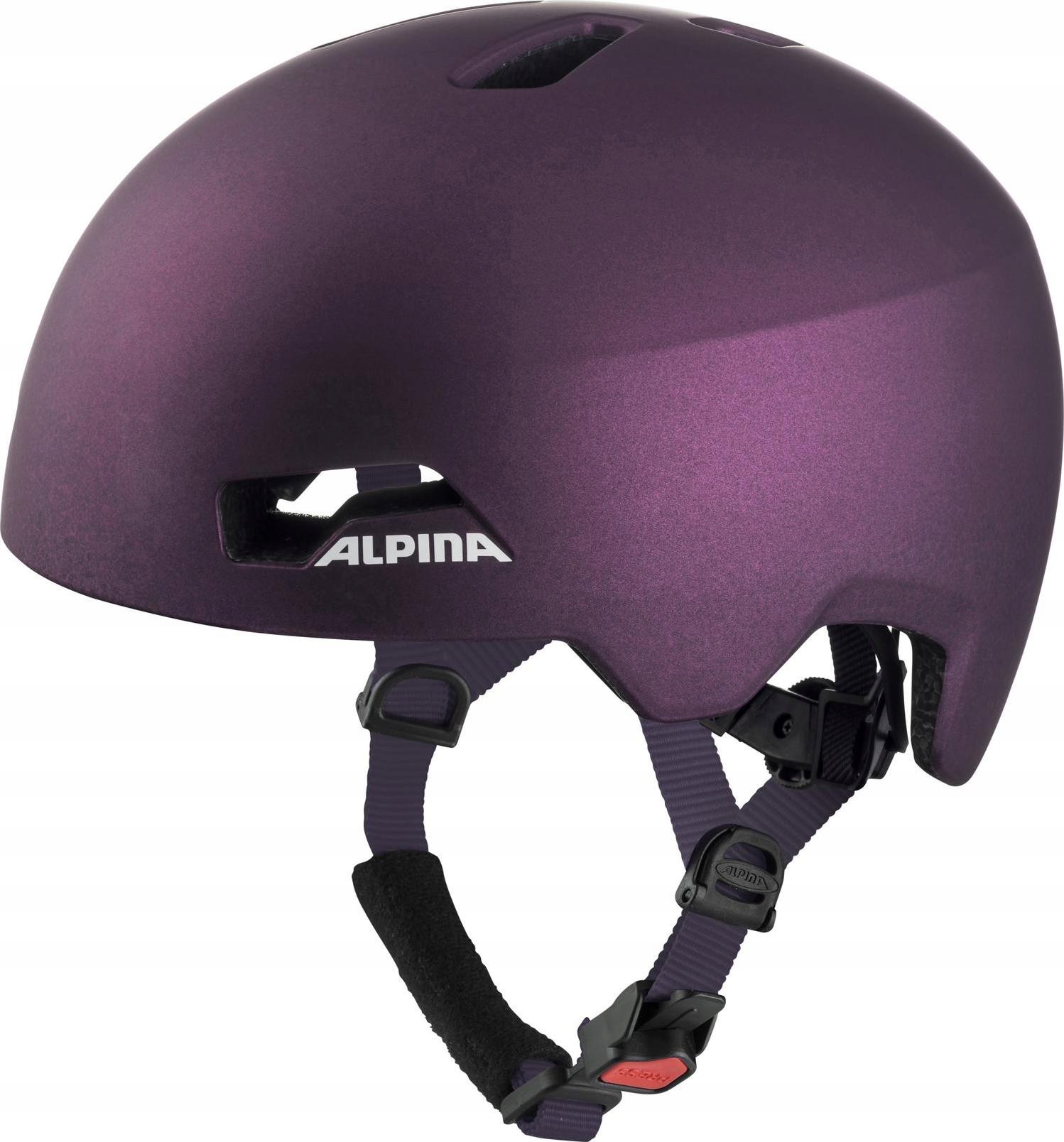 Alpina Hackney Kask Rowerowy 47-51 Fioletowy