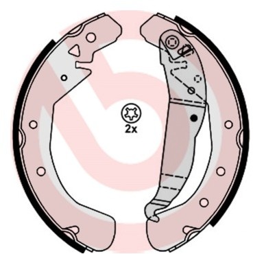 BREMBO Szczki hamulcowe - komplet S 59 525