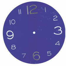 Atrix Aluminiowa tarcza zegarowa błękitna 274