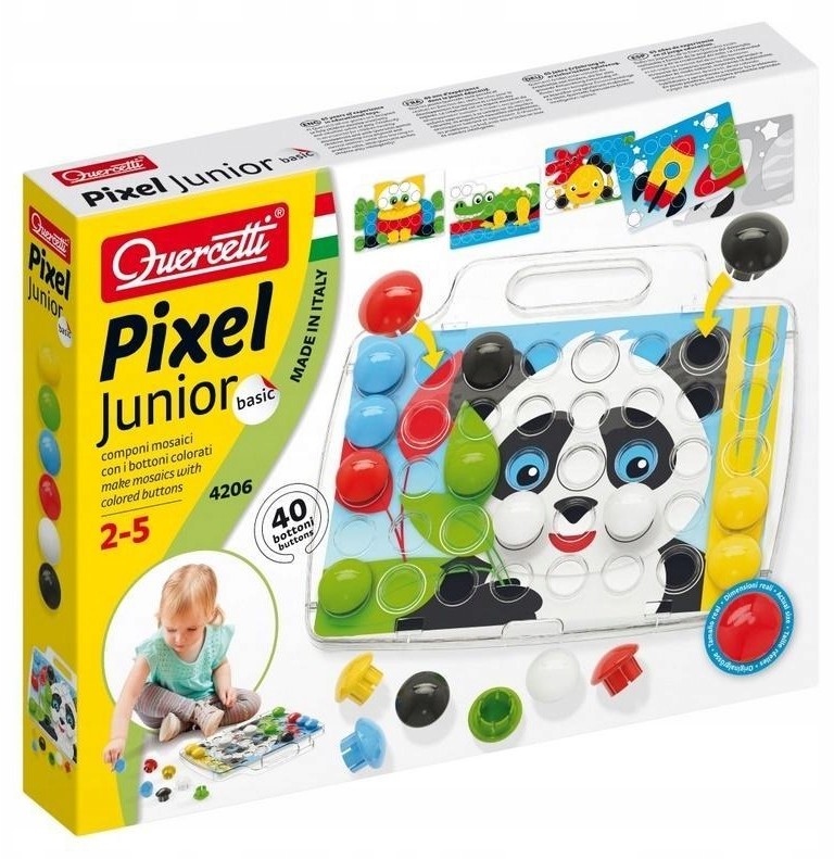 Quercetti Mozaika Pixel Junior Basic Panda,