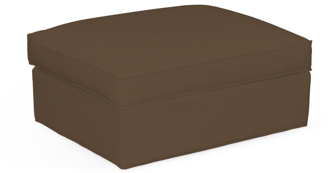 Dekoria Pokrowiec na podnóżek Kivik Plum śliwkowy) Podnóżek Kivik Cotton Panama 705-702-32