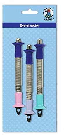 Ursus URSUS Eyelet Setter, zawartość 3 różne rozmiary, 1,6 MM  3,2 MM  4,8 MM