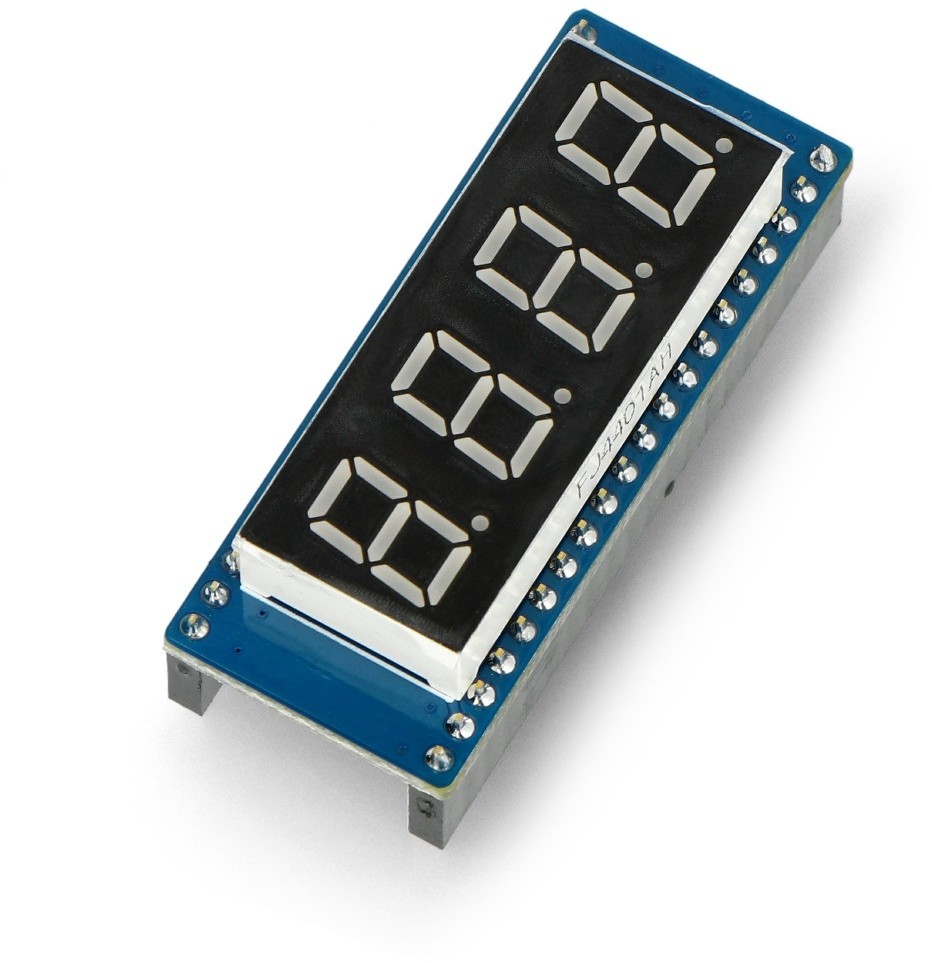 Raspberry Pi Waveshare Wyświetlacz 8-segmentowy x4 - czerwony - SPI - do Pico - Waveshare 19806 WSR-19719