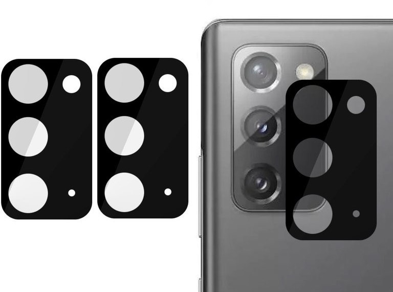 Samsung Szkło hartowane x2 na tył obiektyw 3D do Galaxy Note 20 czarne 8548X10