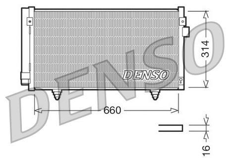 DENSO Skraplacz, klimatyzacja DCN36003
