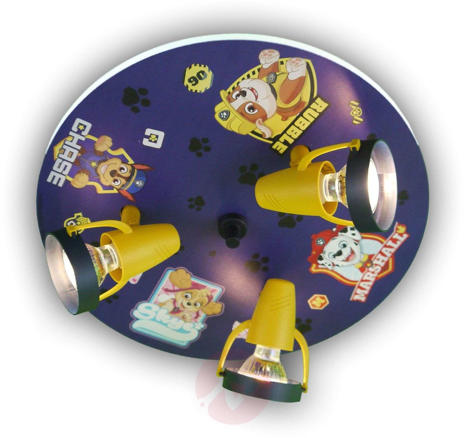 Niermann Standby Deckenleuchte Paw Patrol mit drei Strahlern