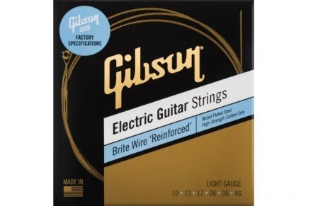 Gibson SEG-BWR10 Brite Wire Reinforced struny do gitary elektrycznej 10-46