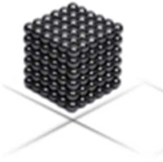 Neocube klocki magnetyczne kulki 5mm czarne 216el