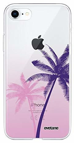 Evetane Etui ochronne do iPhone 7/8/SE 2020, palmy i gradient kolorów CD_85347