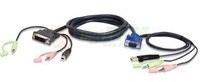 Aten 2L-7DX2U VGA USB to DVI KVM Cable 1,8m 2L-7DX2U