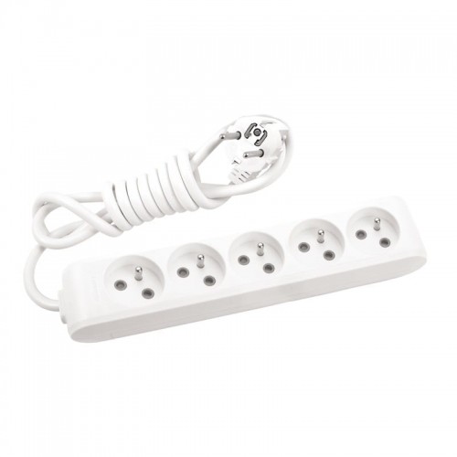 HBF Viko Panasonic 5 gniazd z uziemieniem i przesłonami styków 3x1,5mm2 3m Panasonic X-tendia WLTB0653-2WH