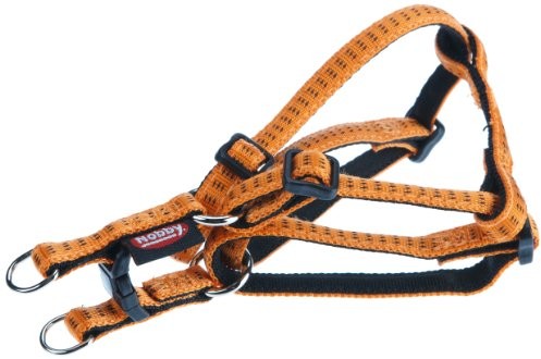 Nobby pies zastawa Soft Grip czerwona; długość 30-40 cm szerokość 1 cm, pomarańczowy, czarny 78506-04