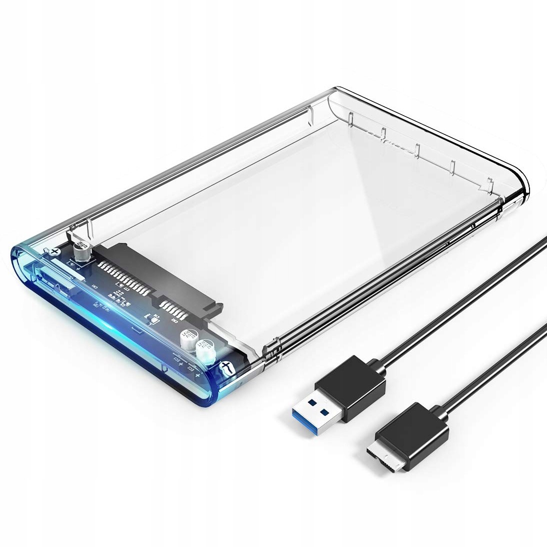 Obudowa Dysku 2,5 Sata Usb 3.0 Przezroczysta Hit