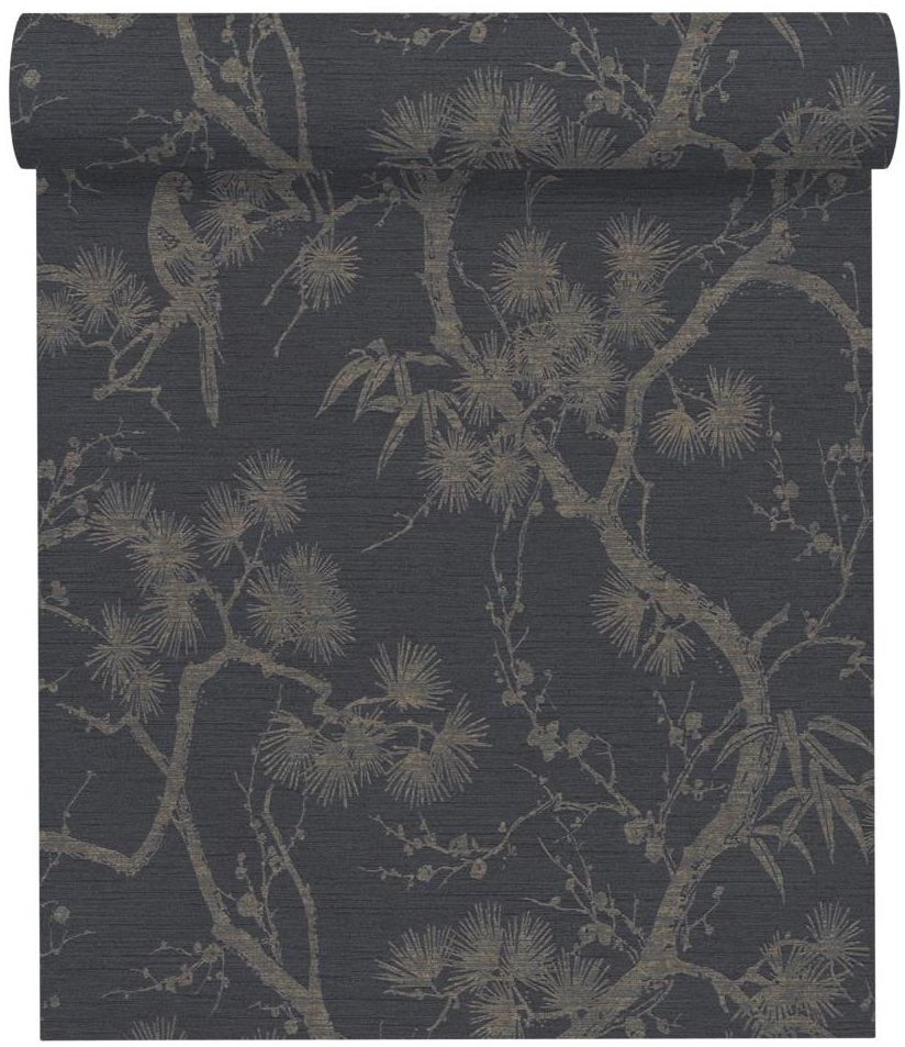 A.S. Creation Tapeta Metropolitan 378672 czarna winylowa na flizelinie