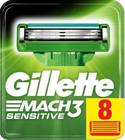 Gillette Mach3 Sensitive Wkłady Wymienne 8szt De
