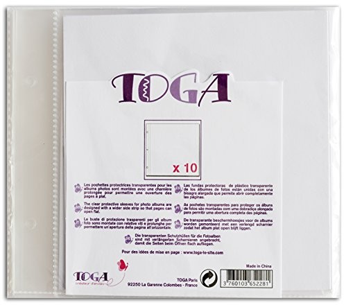 Unbekannt toga al11e 10 sztuk folii do laminowania do album od scrapbooking tworzywa sztucznego przezroczysty 20 x 20 x 0,5 cm AL11E