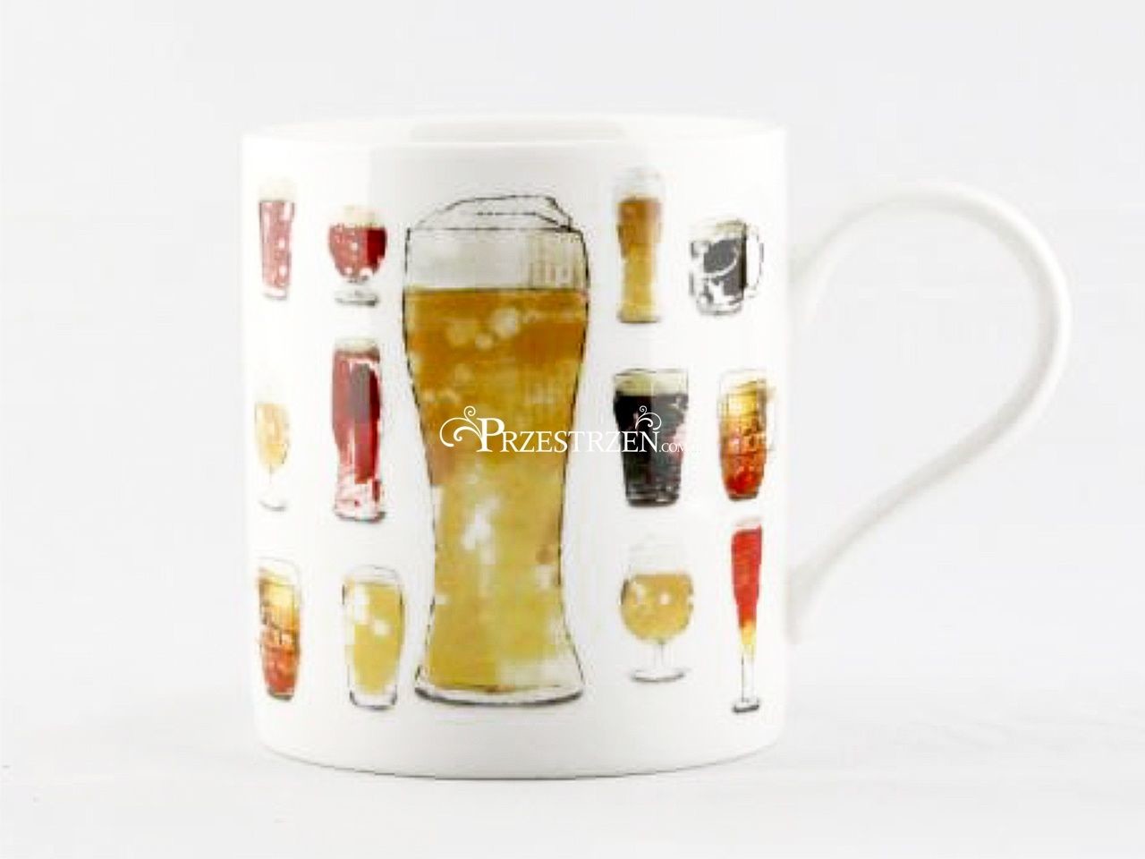 KUBEK PORCELANOWY DLA PIWOSZA Beer - Kufle i szklanki - w pudełku 703-9479