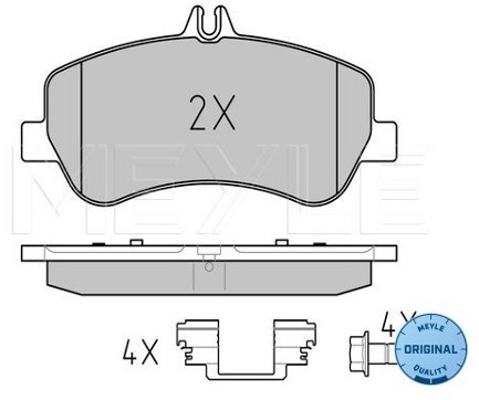 Wulf Gaertner Autoparts Zestaw klocków hamulcowych, hamulce tarczowe Wulf Gaertner Autoparts 025 248 6720