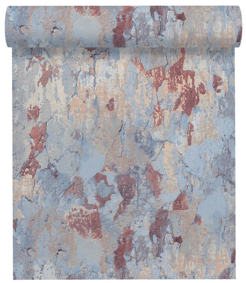 A.S. Creation Tapeta Metropolitan 379542 niebieska winylowa na flizelinie