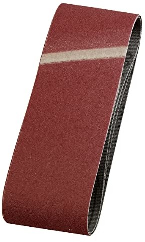 Korund kwb kwb 3 x taśma szlifierska, 65 x 410 mm, K-100, szlachetny do drewna i metalu, papier ścierny do szlifierek taśmowych/szlifierek 9114-10