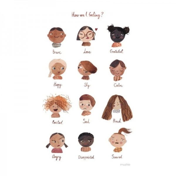 Mushie mushie - Mushie  -  Plakat Uczucia Feelings Large