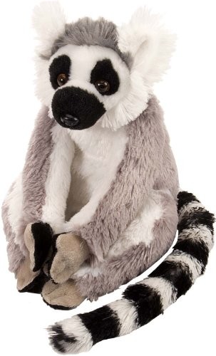 Wild Republic 10880 pluszowa lemur z pierścieniem, przytulanka miękka zabawka, prezenty dla dzieci, 20 cm 10862