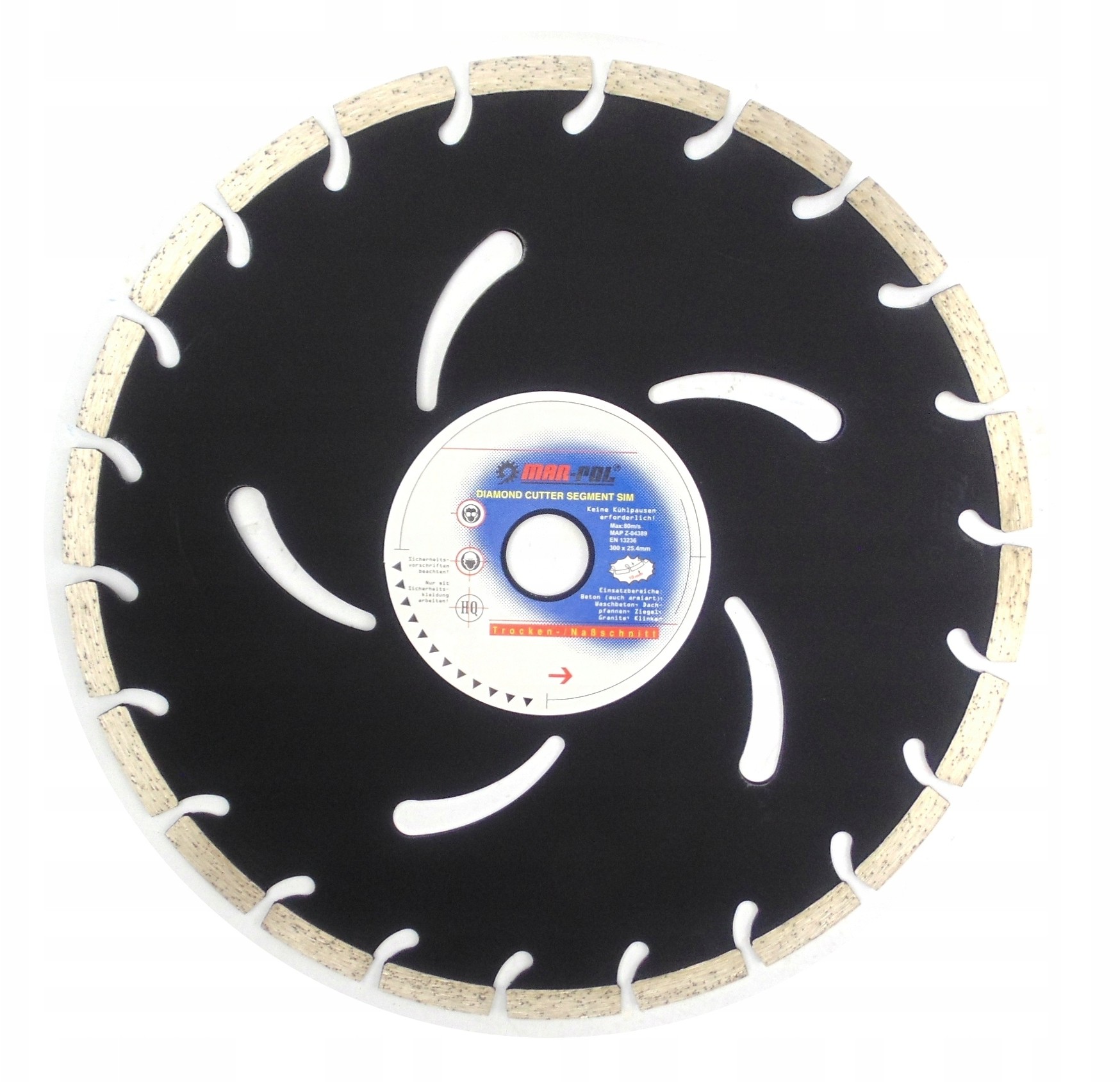 Mar-pol Tarcza Diamentowa 300 mm Segment Beton