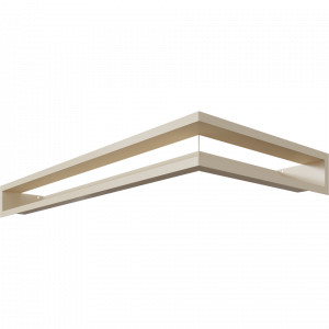 Kratki.pl LUFT narożny lewy kremowy 80x40x9 LUFT/NL/9/8040/45S/K