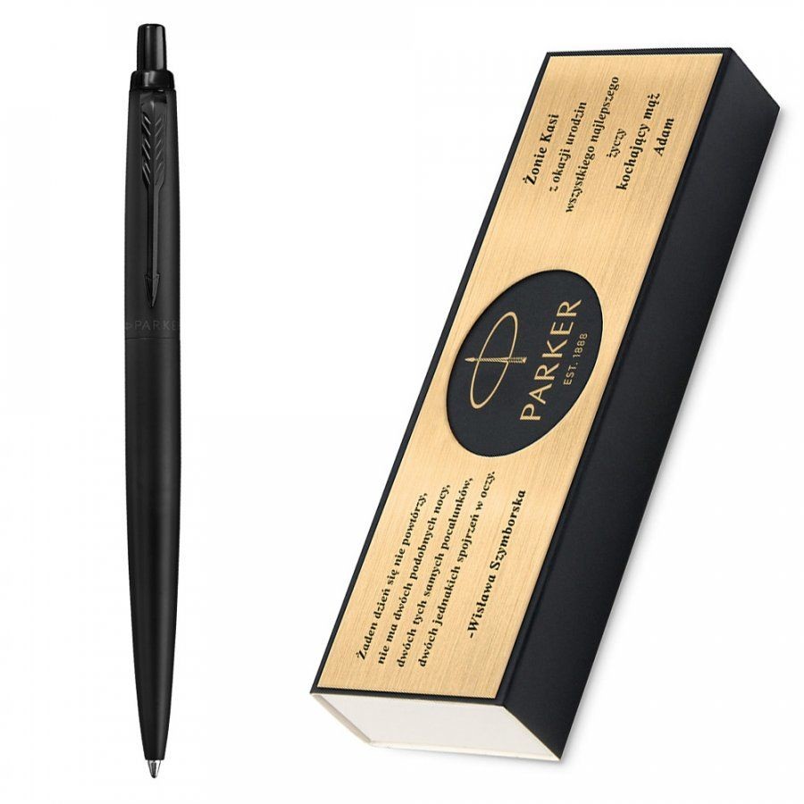 Parker Murrano Długopis Jotter XL Mono Black GRAWER i ETUI PAR-130_PRPD-J