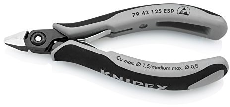Knipex 79 42 125 ESD szczypce boczne Elektronik precyzyjnych 125 MM 79 42 125 ESD