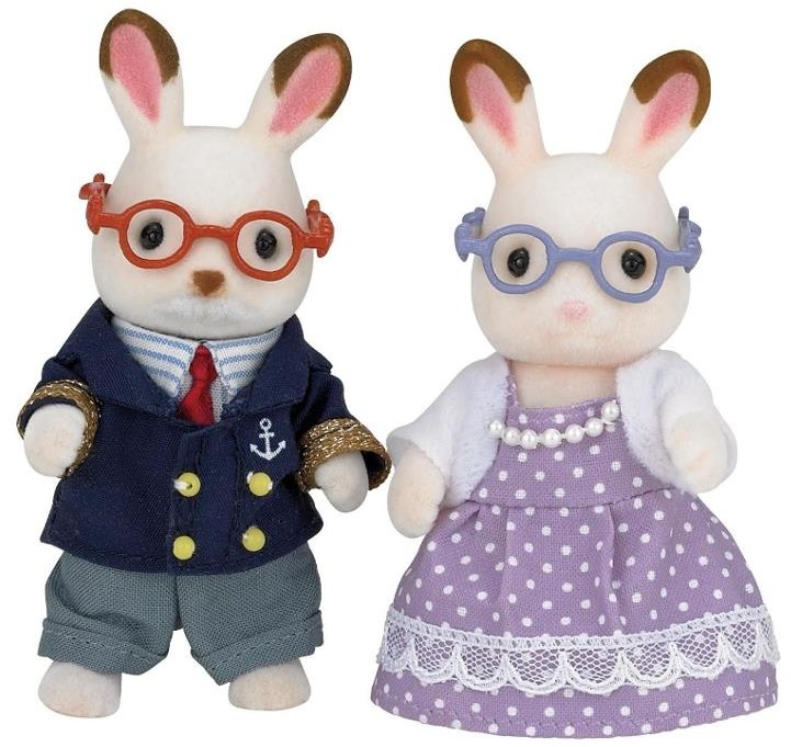 Sylvanian Families Babcia i dziadek czekoladowe króliki