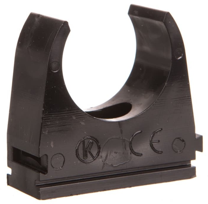 Kopos Uchwyt rurowy fi25mm czarny 5325 HF FB 10szt.