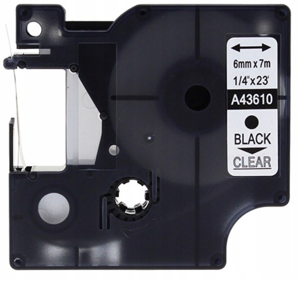 Dymo Taśma Do D1 43610 6mm/7m Przezroczysta