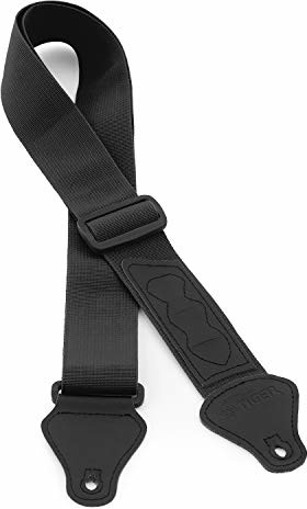 TIGER Tiger UAC4 Ukulele pasek do sopranu, koncertu, tenorów i barytonów z uchwytami na kostki, czarny UAC4-BK