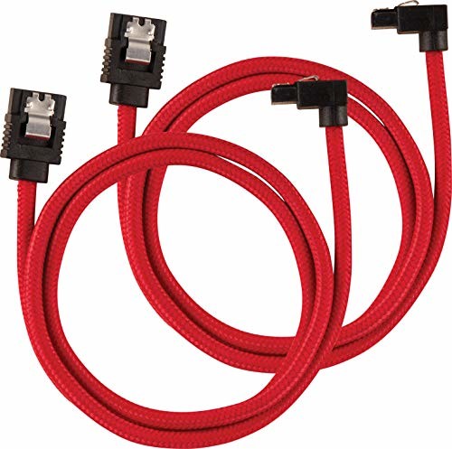 Corsair Premium Sleeved kabel, czerwony